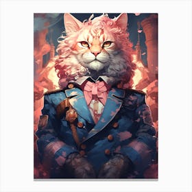 Cat In A Suit Canvas Print