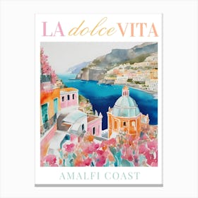 Amalfi Coast Print Canvas Print