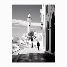 Tunis Tunisia Mediterranean Black And White Photography Analogue 1 Canvas Print