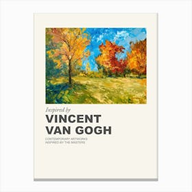 Museum Poster Inspired By Vincent Van Gogh 9 Canvas Print