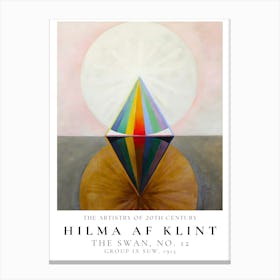 Hilma Af Klint Swan 4 Canvas Print