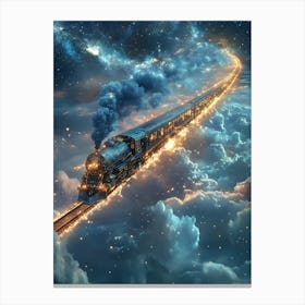 Train In The Sky 6 Canvas Print