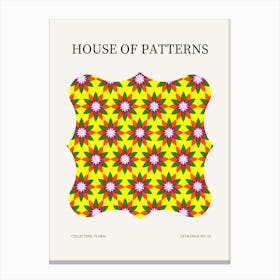 Floral Pattern Poster 10 Canvas Print