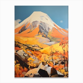Mount Kilimanjaro 3 Mountain Painting Canvas Print