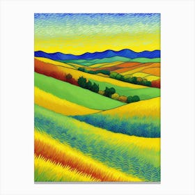 Ethereal Horizons: A Painter’s Muse Field Of Wheat Canvas Print