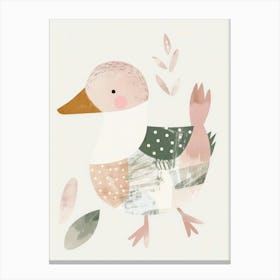 Charming Nursery Kids Animals Duck 2 Canvas Print