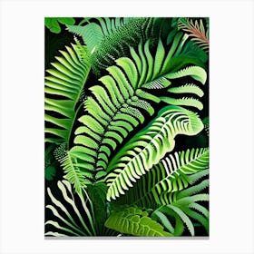 Ostrich Fern Vibrant Canvas Print