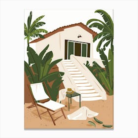 Beach House 3 Canvas Print