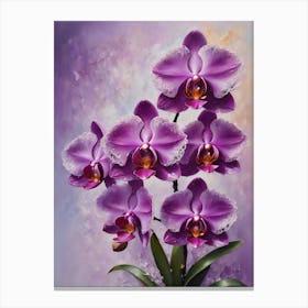 Purple Orchids 1 Canvas Print