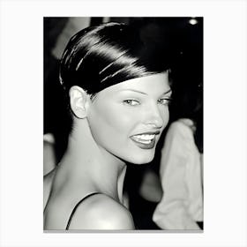 Linda Evangelista During Valentino Thirty Years Of Magic Gala Retrospective Canvas Print