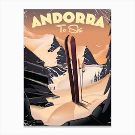 Andorra To Ski Canvas Print