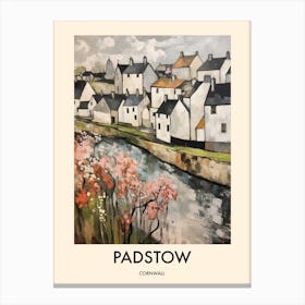 Padstow (Cornwall) Painting 3 Travel Poster Canvas Print