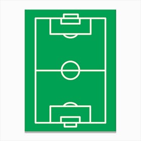 Soccer Field green Canvas Print