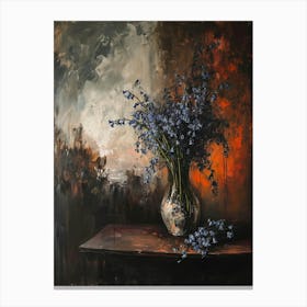 Baroque Floral Still Life Bluebell 4 Canvas Print
