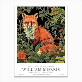 William Morris Exhibition Animals Series 10 Canvas Print