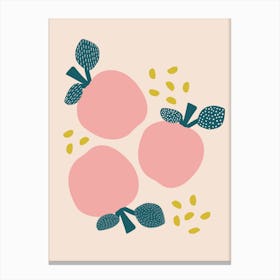 Pink Apples Canvas Print