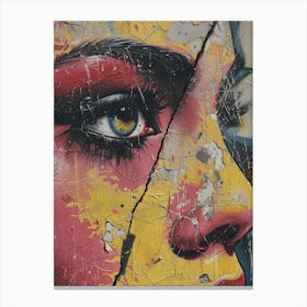 Face Of A Woman 6 Canvas Print