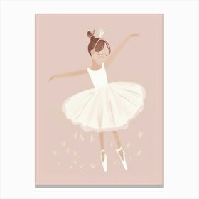 Little Ballerina, Ballerina nursery wall art, kids room prints, playroom decor Canvas Print