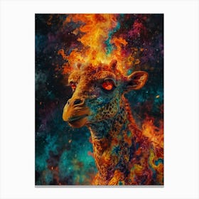 Fire Giraffe 2 Canvas Print