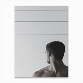 Man'S Back Canvas Print