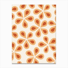 Daisy Florets | 03 – Orange Floral Canvas Print