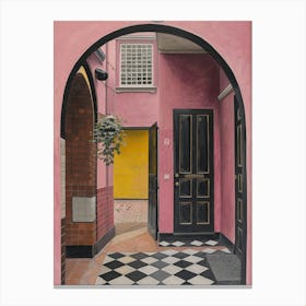 Pink Doorway Canvas Print