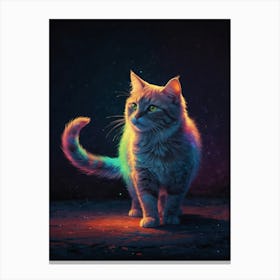 Rainbow Cat 4 Canvas Print