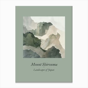 Landscapes Of Japan Mount Shirouma 32 Canvas Print