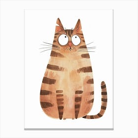 Toyger Cat Clipart Illustration 1 Canvas Print