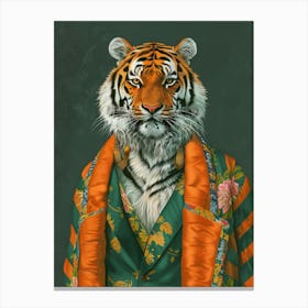 Tiger In A Suit Canvas Print