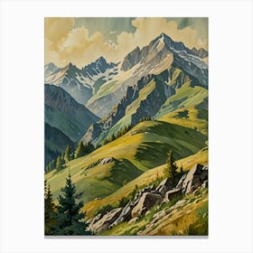 Alpine Landscape Canvas Print