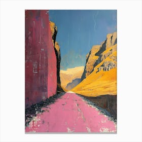 Pink Road Canvas Print