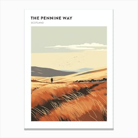 The Pennine Way Scotland 4 Hiking Trail Landscape Poster Canvas Print
