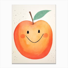 Friendly Kids Peach 1 Canvas Print