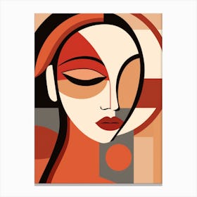 Abstract Woman'S Face 11 Canvas Print