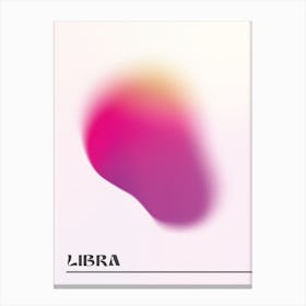 Libra Star Sign Canvas Print