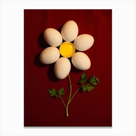 Flower Of Eggs Canvas Print