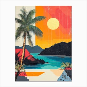 A Modern Art Poster Of Ibiza Canvas Print