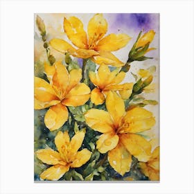 Yellow Champa Flowers 1 Canvas Print