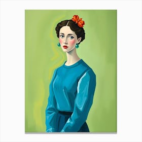 Portrait Of A Woman 8 Canvas Print