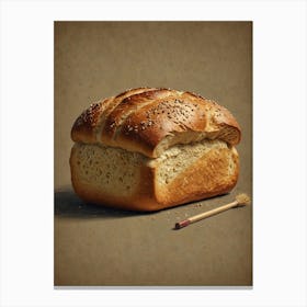 Bread With A Brush Canvas Print