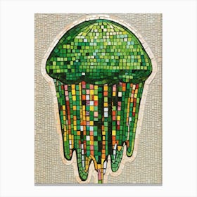 Jellyfish Mosaic Canvas Print