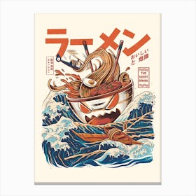 The Great Ramen Off Kanagawa Canvas Print