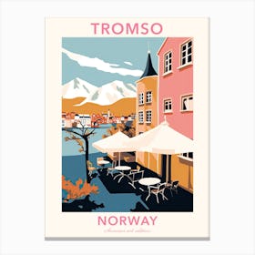 Tromso, Norway, Flat Pastels Tones Illustration 3 Poster Canvas Print