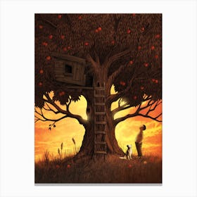 Under The Apple Tree Canvas Print