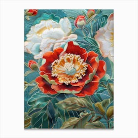 Chinese Flower Painting 88 Canvas Print