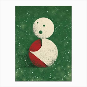 Snowman Canvas Print