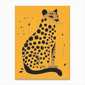 Yellow Puma 4 Canvas Print