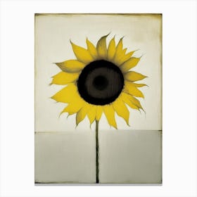 Sunflower Symbol Abstract Painting Canvas Print
