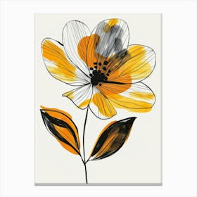 Yellow Flower Canvas Print Canvas Print